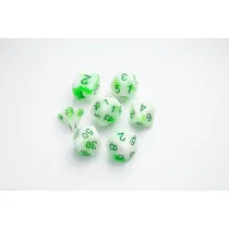 Gamegenic: Glow Series - RPG Dice Set - Toxic Stones