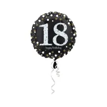Balon foliowy 18 urodziny okrgy 43cm