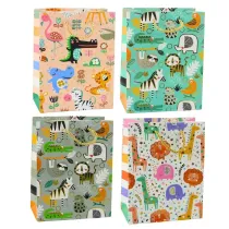 LeanToys Torebka prezentowa safari mix 23x18x10.5cm