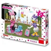 Puzzle Myszka Minnie w Paryu 24el Dino Toys