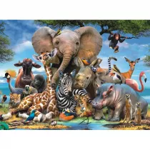 Puzzle XXL 300 el. Afrykaskie zwierzaki Ravensburger