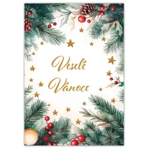 Trend Karnet Weso�ych �wi�t - Vesele Vanoce Cestina