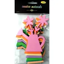 Galeria Hobby Kwiatki w konewce z pianki 9,5x12cm 8 szt.