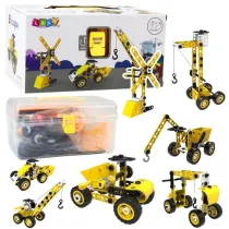 Klocki konstrukcyjne maszyny budowlane 8w1 100el