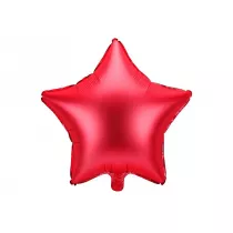 PartyDeco Balon foliowy Gwiazdka czerwony 48 cm