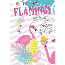 Flamingi. Kolorowanka