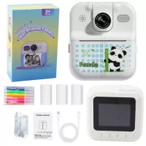 Aparat z drukark termiczn 3 rolki biay panda Leantoys