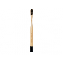 Mohani Szczoteczka do zębów bambusowa czarna włosie średnie