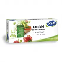 Stella Torebki niadaniowe z suwakiem 1.5 L box 16 szt.