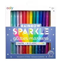 Ooly Flamastry brokatowe Rainbow Sparkle 15 szt.