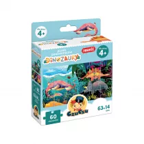 Puzzle panoramiczne 60 el. Dinozaury Bright Junior Media