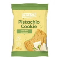Frank&Oli Ciasteczko pistacjowe z bia czekolad 45 g