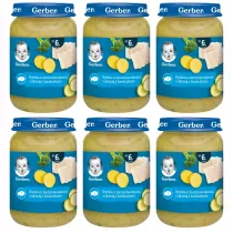 Gerber Obiadek rybka z ziemniaczkami cukini i brokuami dla niemowlt po 6 miesicu zgrzewka 6 x 190 g