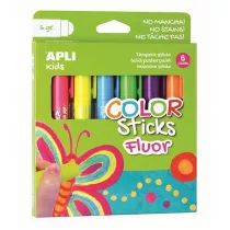 Apli Farby w kredce neonowe 6 kolorw