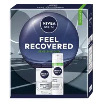 Nivea Zestaw Men Feel Recovered Sensitive Duo Pianka do golenia + Balsam po goleniu 200 ml + 100 ml