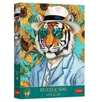 Puzzle 500 Pan Tygrys i S�oneczniki TREFL