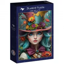 Puzzle 1000 Dama w kapeluszu Bluebird Puzzle