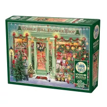 Puzzle 1000 Kwiaciarnia w witecznym wystroju G3 Cobble Hill