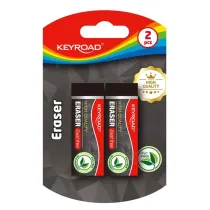 Gumka do �cierania KEYROAD techniczna czarna 2 szt. blister