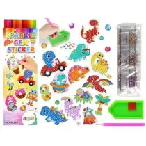Leantoys Naklejki haft diamentowy Dinozaury