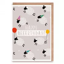 Cardie Kartka urodzinowa Owce Happy Beerthday