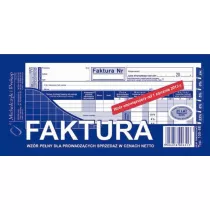 Michalczyk i Prokop Druk Faktura sprzeday w cenach netto
