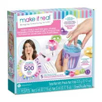 Zestaw do ozdabiania paznokci Glitter Nail Studio, zabawka kreatywna Make it real