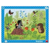 Puzzle ramkowe Krecik i poziomki 40el Dino Toys