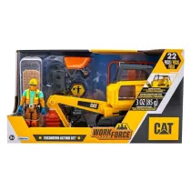 Koparka CAT z figurk i akcesoriami