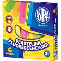 Astra Plastelina fluorescencyjna 6 szt.