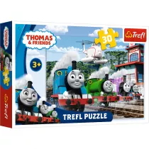 Puzzle 30 el. Wycig na torach. Tomek i przyjaciele Trefl