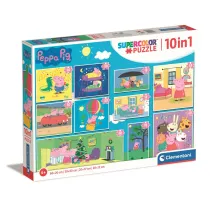 Puzzle 10w1 SuperColor. �winka Peppa Clementoni