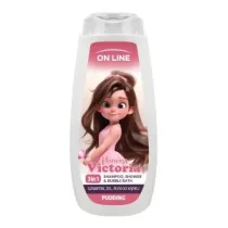 On Line Szampon, �el, p�yn do k�pieli Kids Princess Victoria 3w1 - Pudding 400 ml