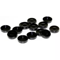 Pionki do warcabw due - czarne Plastic Polska