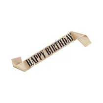 Szarfa Happy Birthday z�ota