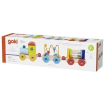 Poci�g Rio z klockami labiryntem koralikowym i grzechotk� Goki