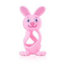 Bobbie Bunny Teether zabawka-gryzak dla niemowl�t Rose Pink Brush-Baby