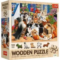 Puzzle drewniane 1000 el. Psia przyja Trefl