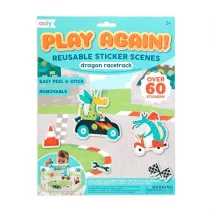 Kolorowe Baloniki Naklejki wielorazowe Play Again - Wy�cigi Smok�w