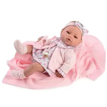 Lalka hiszpa�ska bobas Mantita z akcesoriami 39cm Berbesa