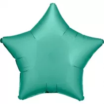 Amscan Balon foliowy Lustre Jade Green gwiazda 48cm