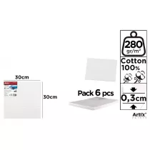 Artix Tablica malarska 30x30x0,3cm 280G/m2 (6szt)