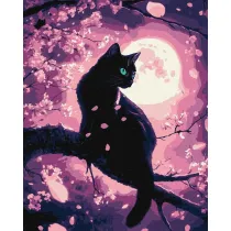 Ideyka Malowanie po numerach -Czarujcy kot 40x50cm