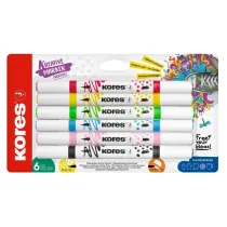 Tombow Markery akrylowe Kreative dwustronne 6 szt