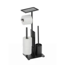 5five Simply Smart Stojak na papier toaletowy Glass Black