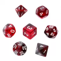 Komplet koci RPG. Bordo. Kamienie Ksieycowe Rebel