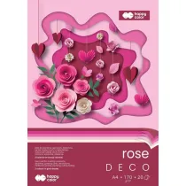 BLOK KREAT A4/20K 170G DECO ROSE HAPPY COLOR