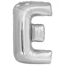 Amscan Balon foliowy litera E srebrna 56,5x86cm