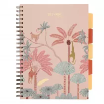 Koozeszyt Strigo A4 Project Book Afryka pastelowo beowy w kratk