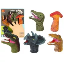 Pacynki na palce dinozaury kolorowe 5szt Leantoys